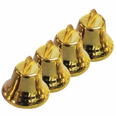 40x gouden metalen hobby klokjes 16 mm