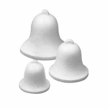 Piepschuim kerstklok 9 cm